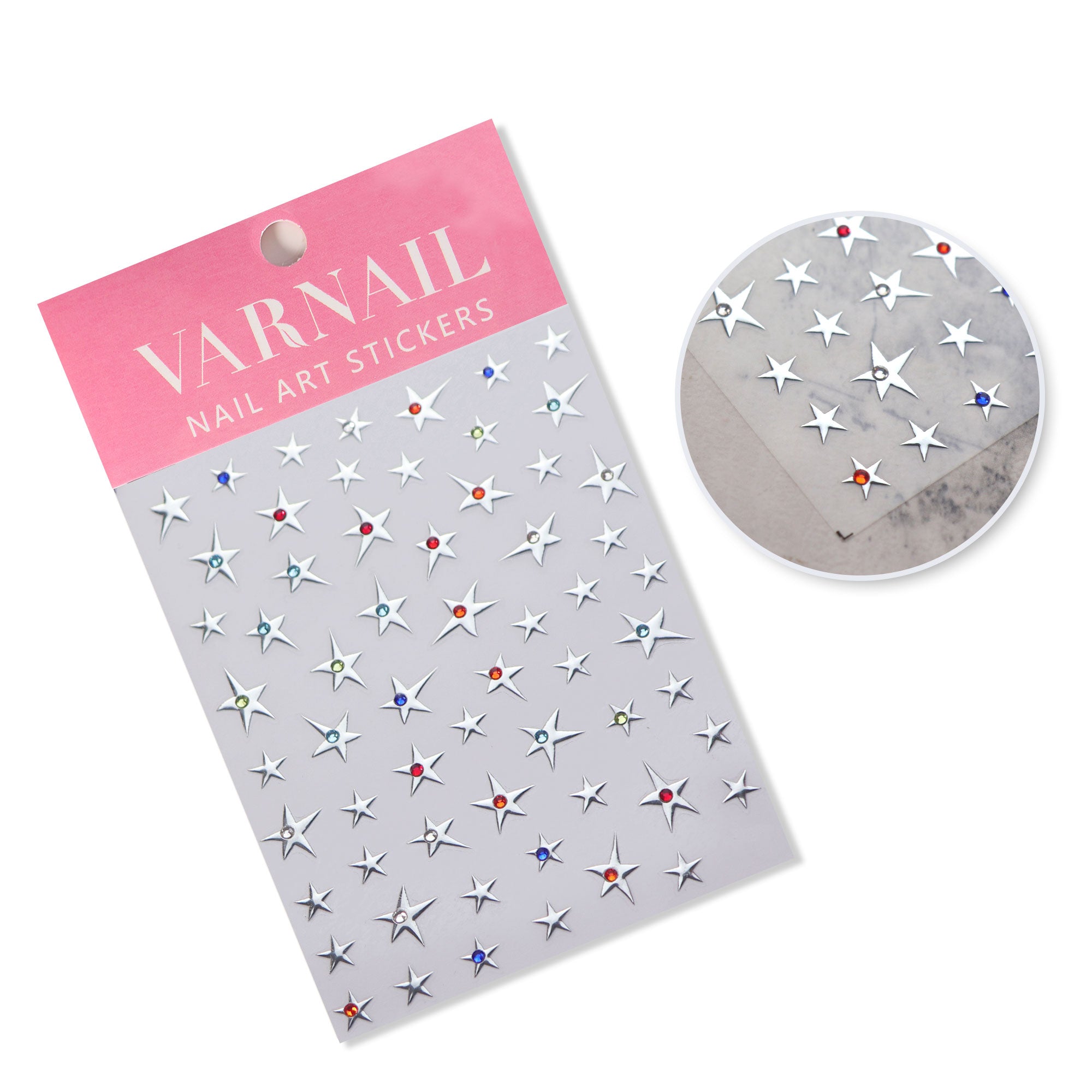 Rhinestone Nail Sticker - Five-Pointed Star – VARNAIL